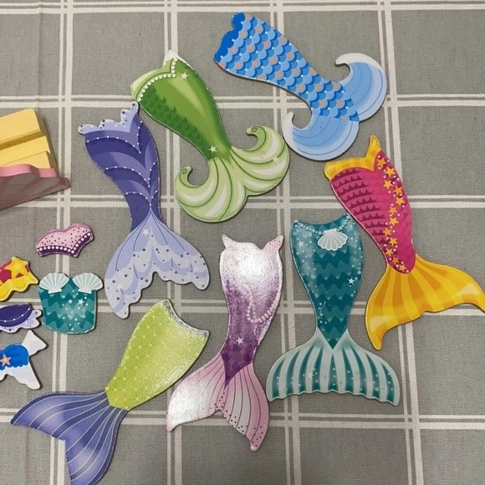 Magnetic Paper Doll Mermaid Tails Play Dress Up